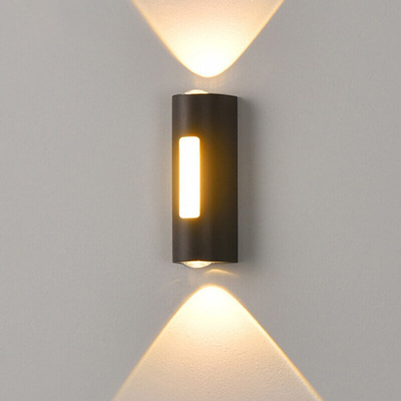 Moderne minimalistische cilindrische LED-buitenwandlamp