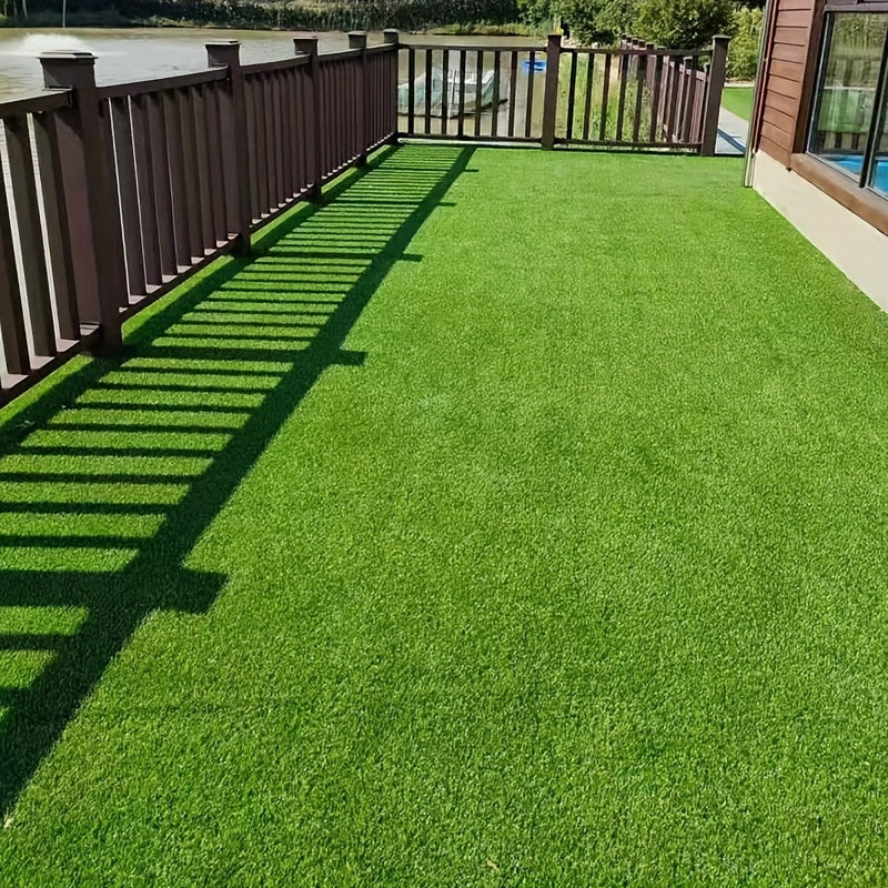 Waterbestendig Kunstgras Tapijt - Rechthoekige Antislip Mat voor Terras, Tuin, Speelplaats - Handwasbaar PP Materiaal