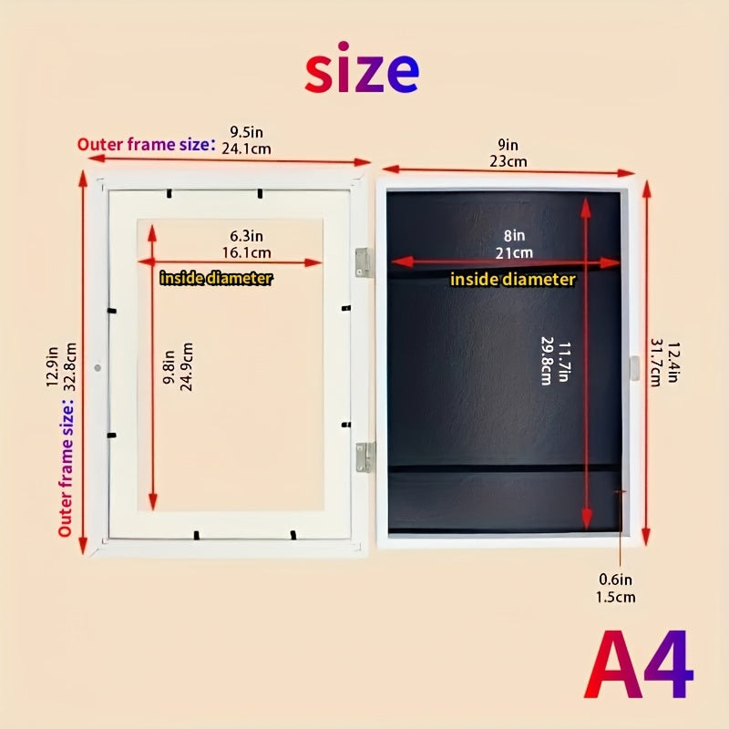 Magnetisch Fotolijstje met Verwisselbare Voorkant - Perfect voor Posters, Foto's, Schilderijen en Wanddecoratie voor Huis en Kantoor