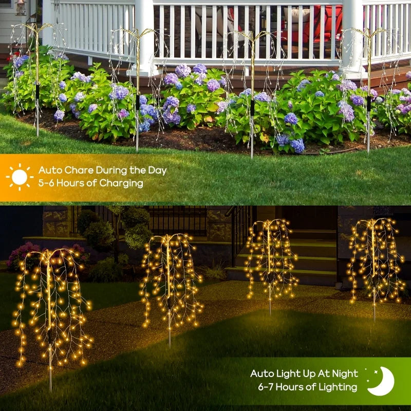 3 Packs Solar Tuinverlichting Buiten Decor