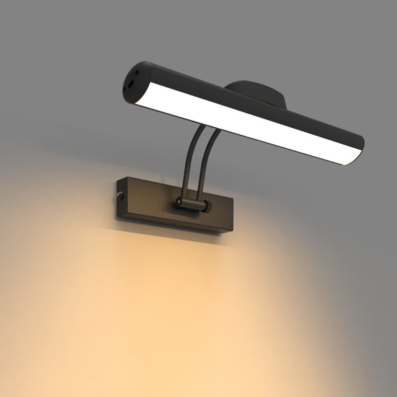 Minimalistische verstelbare LED-wandlamp in balkvorm voor badkamer