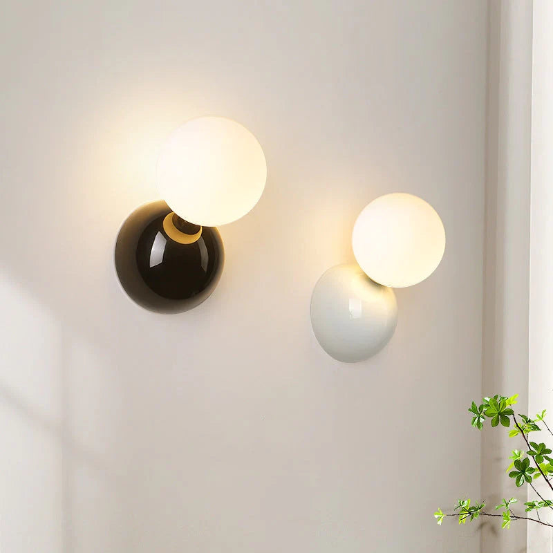 Nova Moderne LED Binnenwandlamp Zwart/Wit Metaal Woonkamer