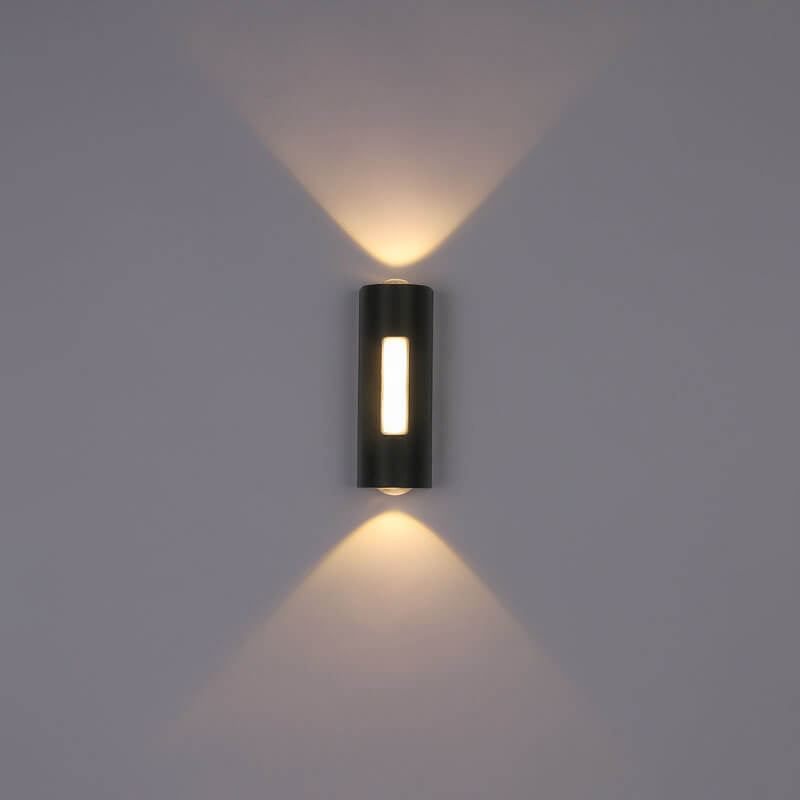 Moderne minimalistische cilindrische LED-buitenwandlamp