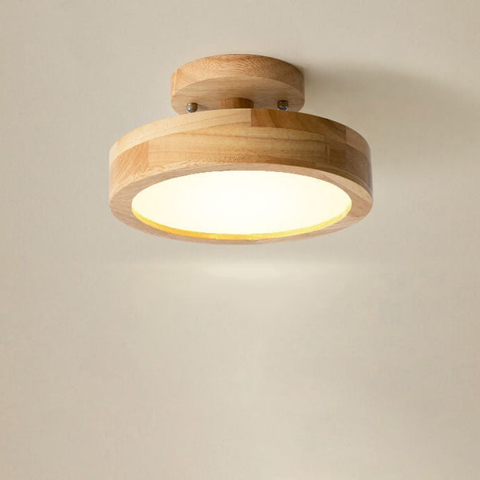 Scandinavische Stijl Ronde LED Semi-Inbouw Plafondlamp