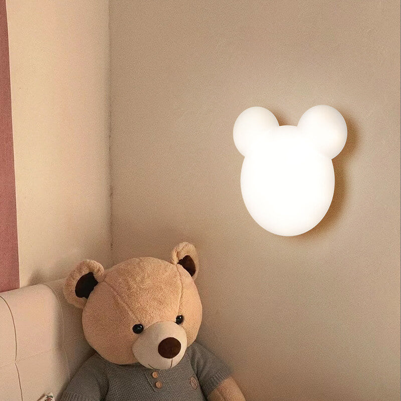 Cartoon minimalistische berenvormige LED-wandlamp