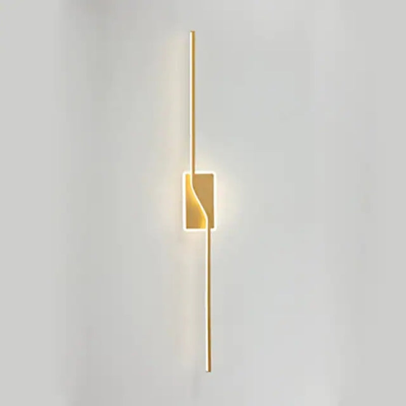 Moderne Minimalistische LED Wandlamp Zwart/Goud