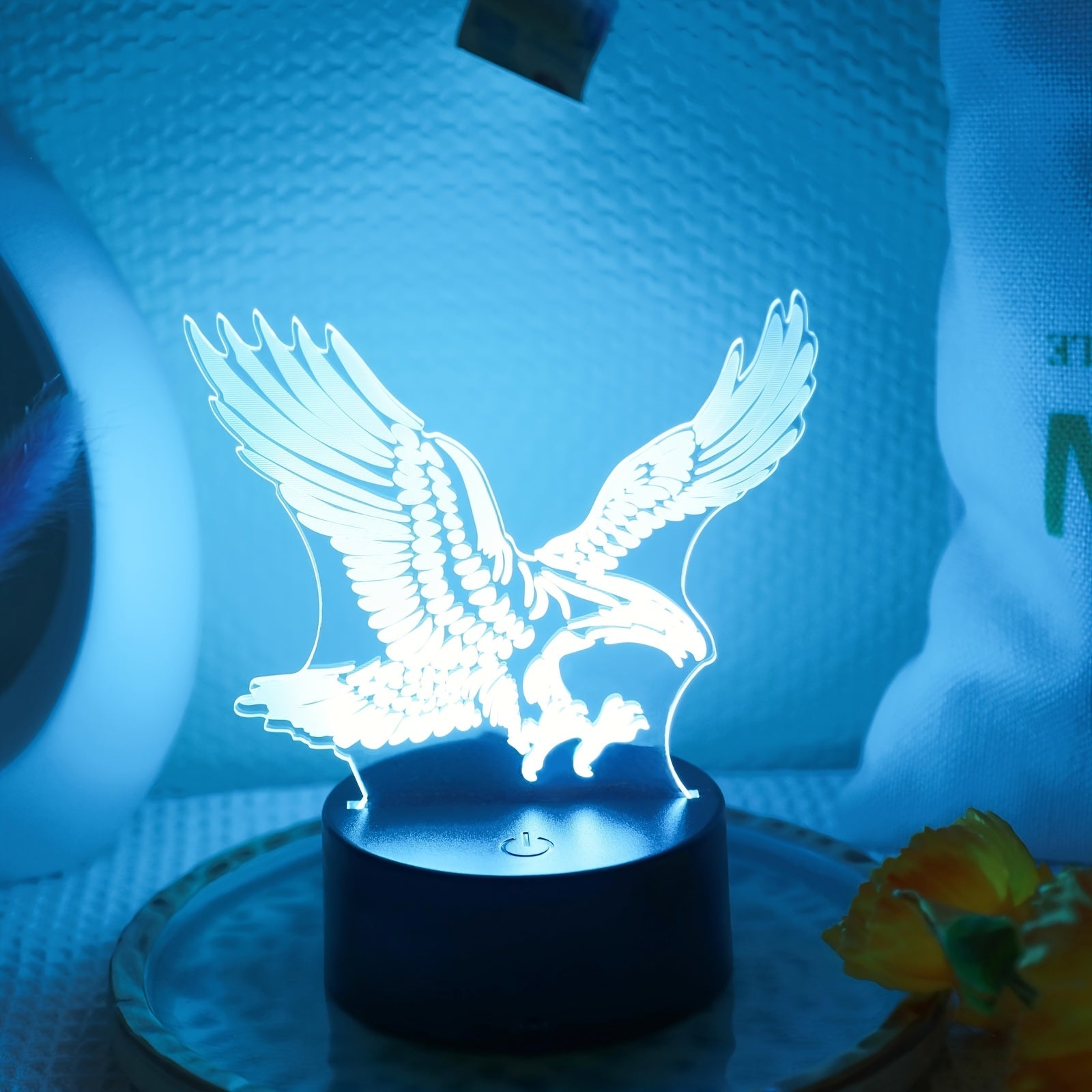 EagleLight - 3D LED Nachtlamp met Touch Bediening, 7 Kleuren USB Tafellamp