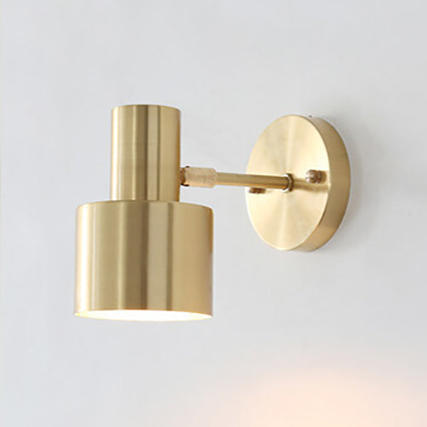 Moderne minimalistische gouden metalen wandlamp