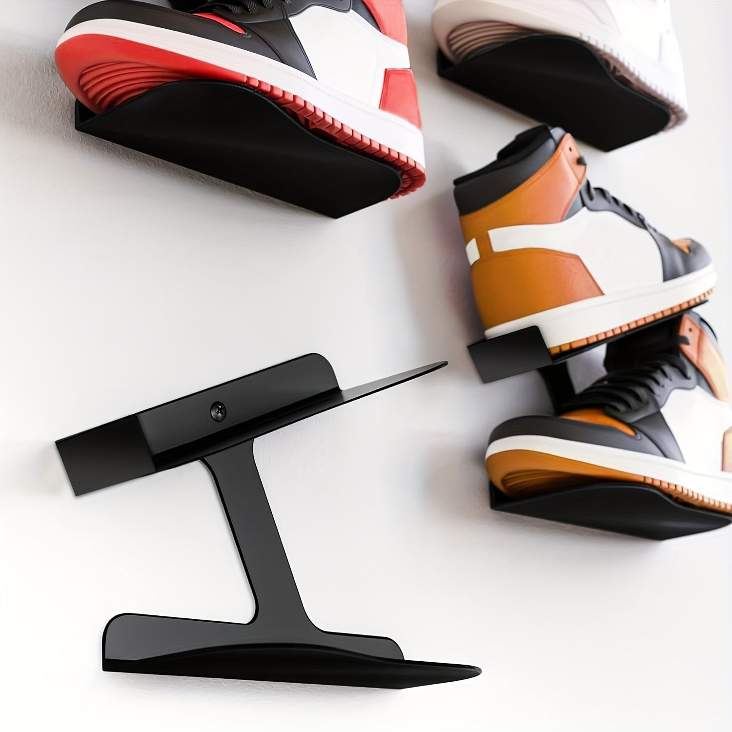 SneakerRack - Wandgemonteerde Schoenen Display Plank - Metalen Sneaker Organizer