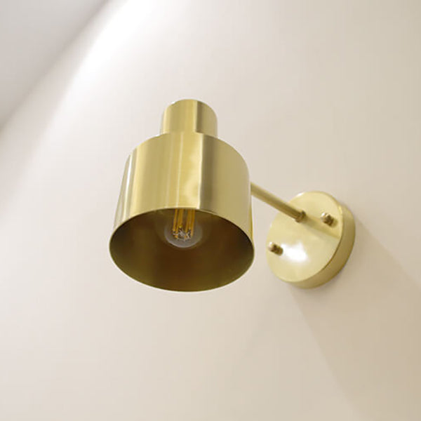 Moderne minimalistische gouden metalen wandlamp