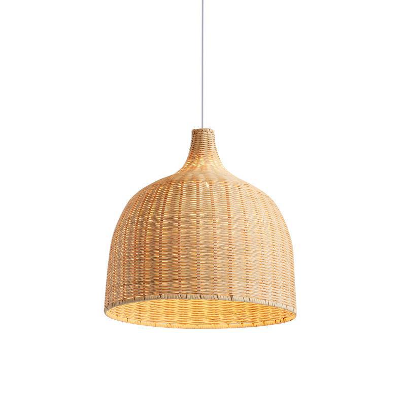 Bamboe Rotan Mand Hanglamp voor de Keuken