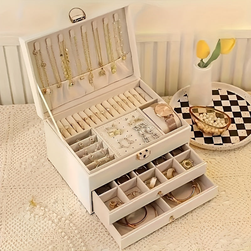 Sieraden Organizer Box – Luxe Opbergdoos voor Kettingen, Ringen en Armbanden