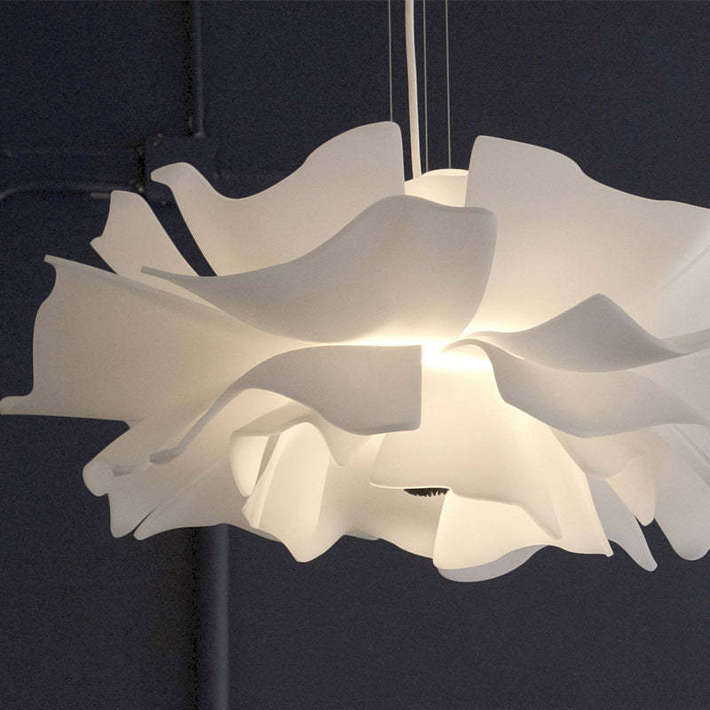 FloraLuxe - Moderne Design Hanglamp Bloem Wit Metaal Woonkamer Slaapkamer