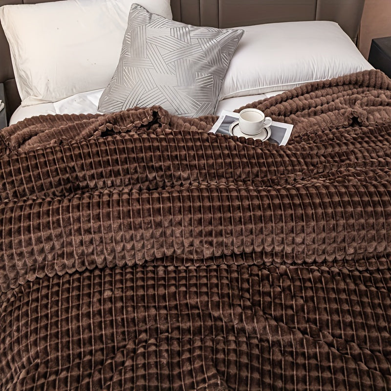 Dikke Flanellen Fleece Deken - Zacht & Warm, Multi-functioneel voor Bank, Bed, Kantoor en Reizen