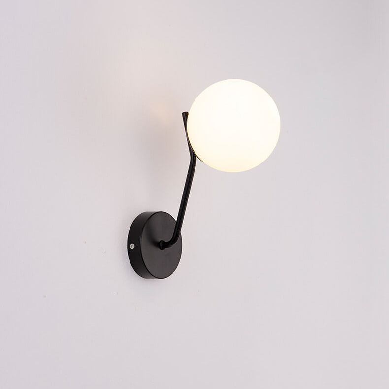 Moderne Bolvormige Glazen Wandlamp