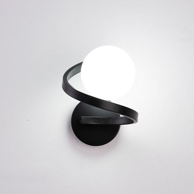 Moderne minimalistische gebogen LED-wandlamp met 1 licht