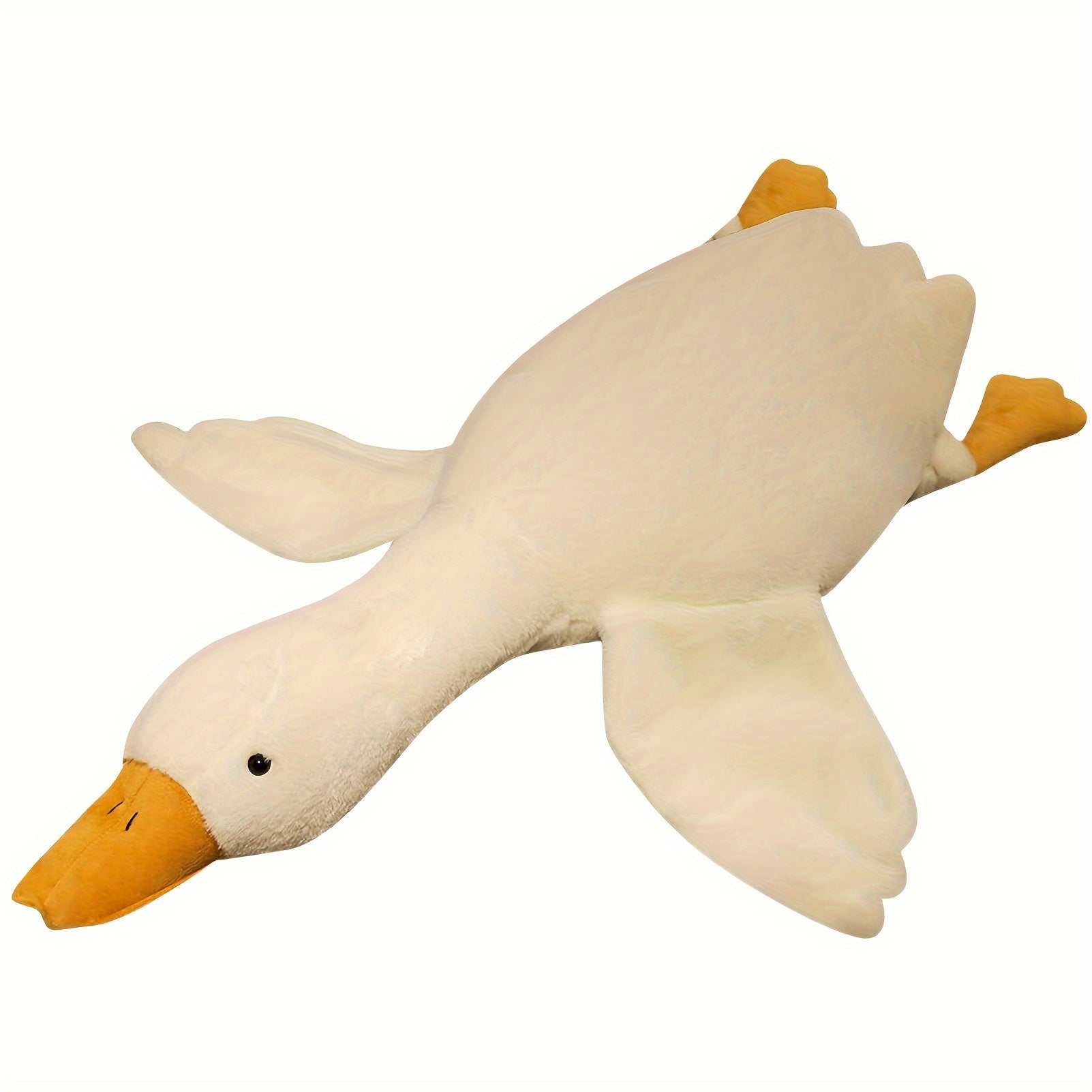 Soft White Duck Pluche Speelgoed - Grote Zwaan Gans Knuffel, Fluffy Vloermat voor Kinderkamer en Huisdecoratie