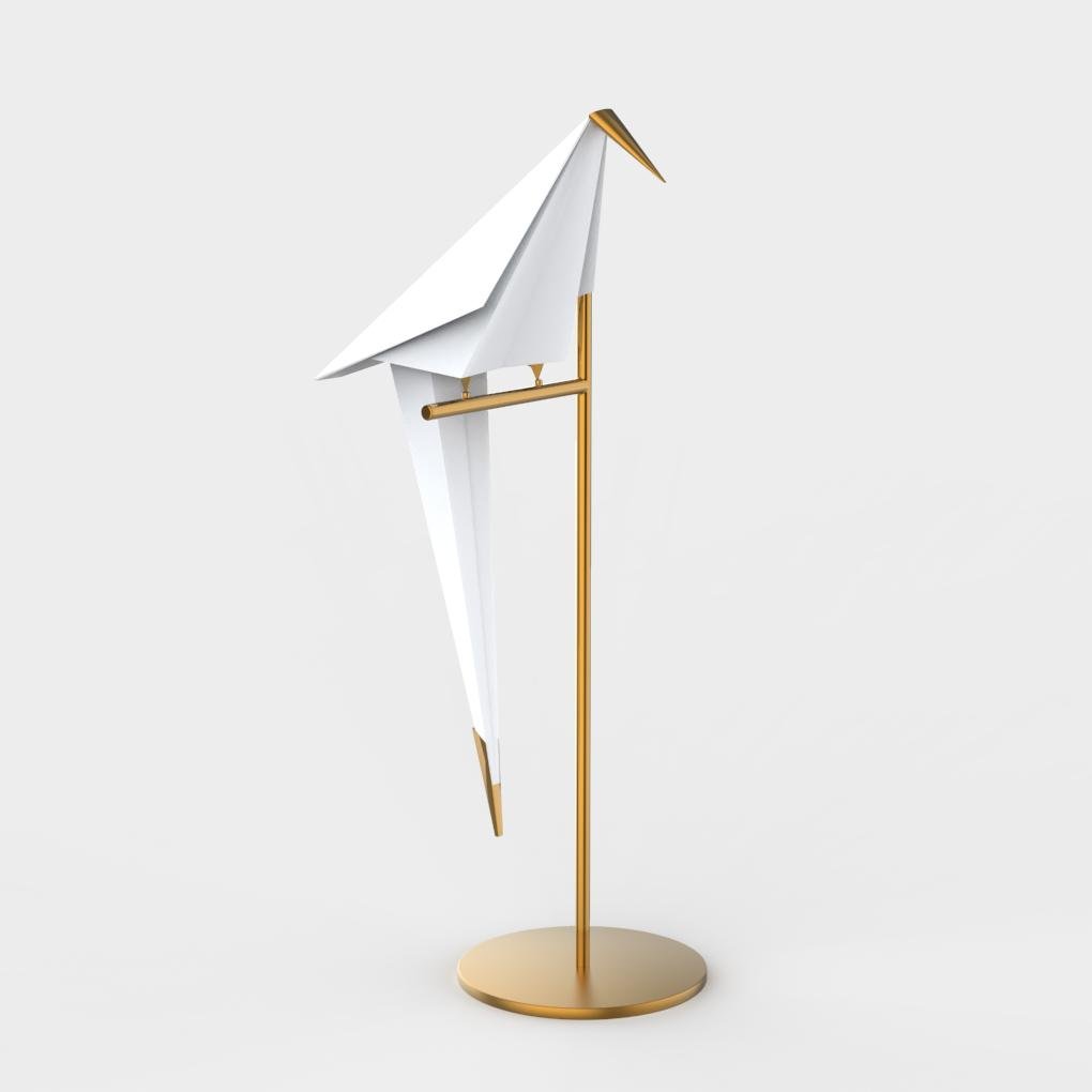 ArtiGloed - Moderne Gouden Tafellamp met Geometrisch Patroon