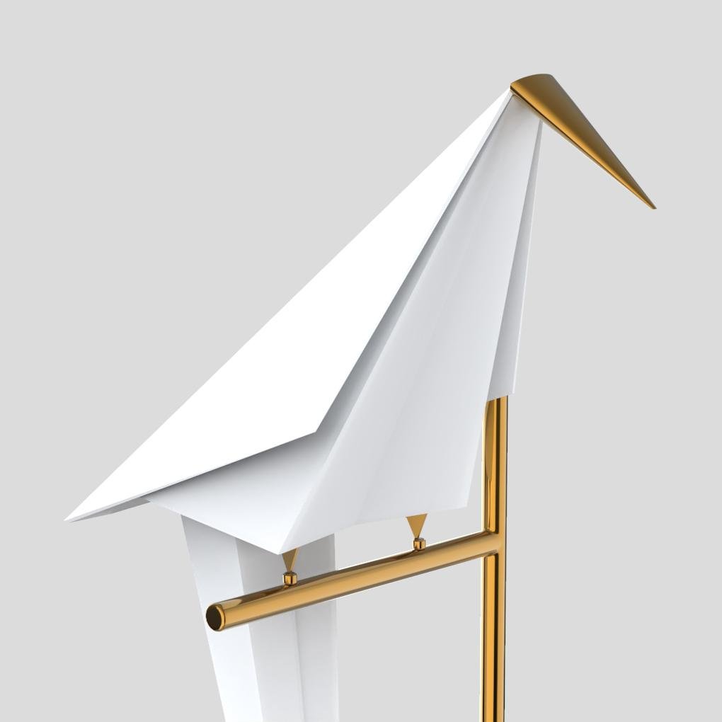 ArtiGloed - Moderne Gouden Tafellamp met Geometrisch Patroon