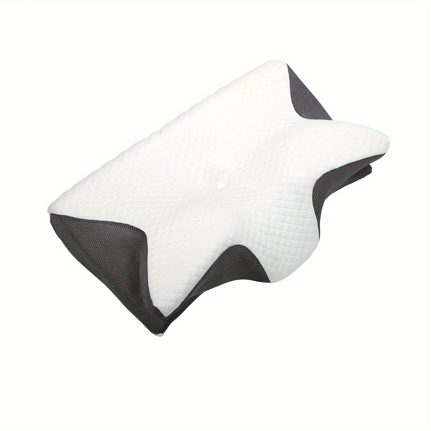 Memory Foam Cervical Pillow - 2-in-1 Ergonomic Contour Pillow for Side, Back and Stomach Sleepers