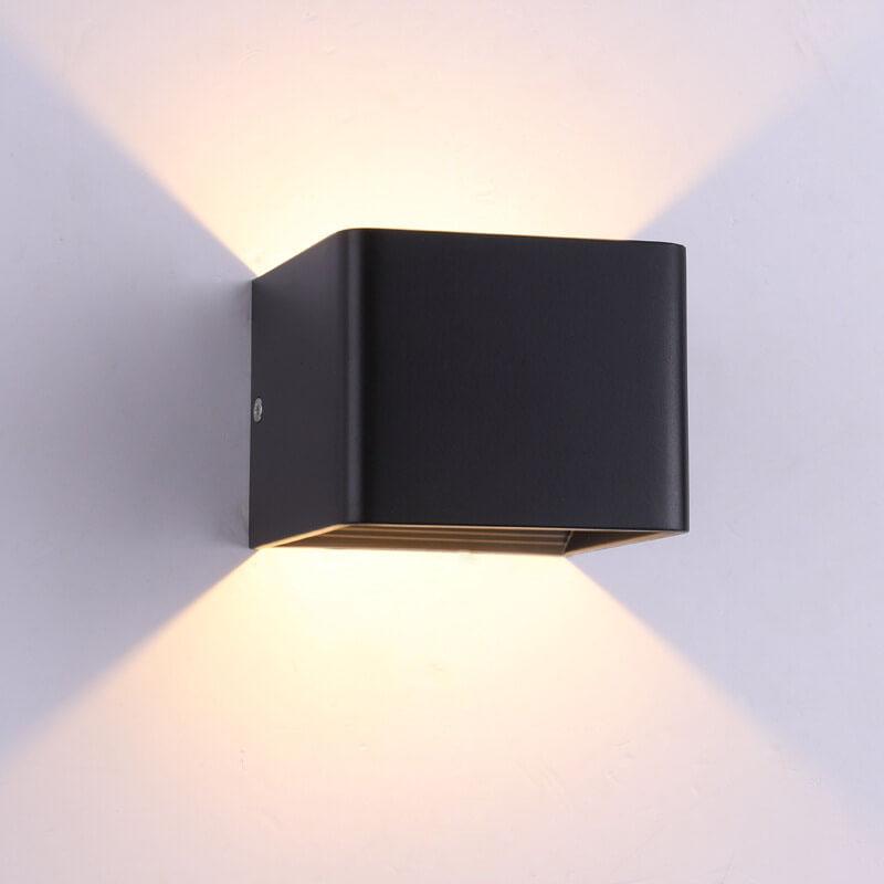 LED-Mini-Vierkante Wandlamp van Aluminium