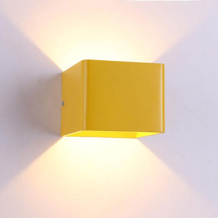 LED-Mini-Vierkante Wandlamp van Aluminium