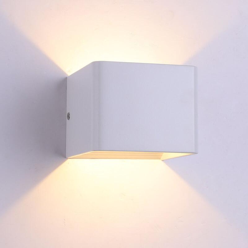 LED-Mini-Vierkante Wandlamp van Aluminium