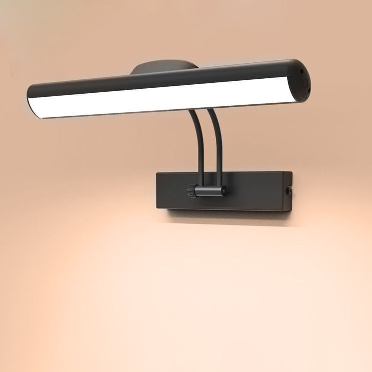 Minimalistische verstelbare LED-wandlamp in balkvorm voor badkamer