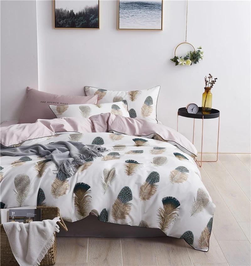 Feathers Duvet Cover Set - Egyptisch Katoen