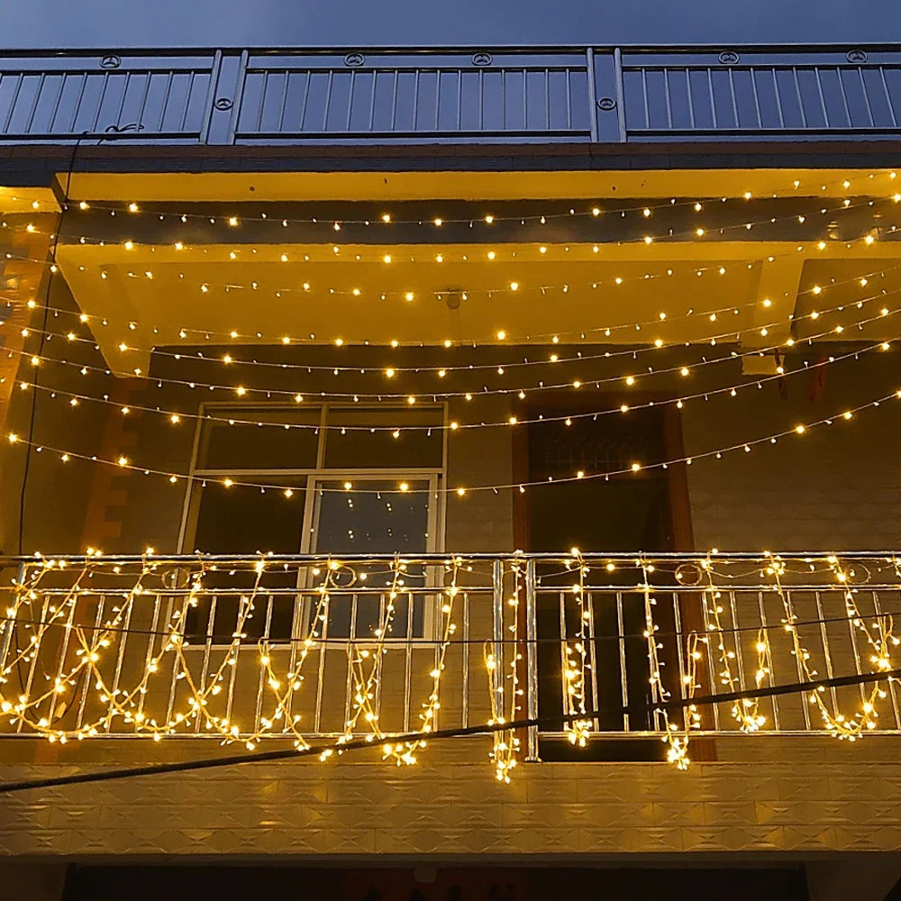 LumiCurtain - LED Gordijnverlichting voor Buiten – Waterdichte Sfeerverlichting voor Tuin, Balkon & Terras