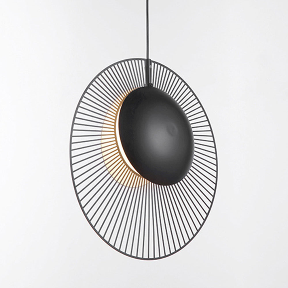 Minimalistische Zwarte Metalen Hanglamp voor Eetkamer