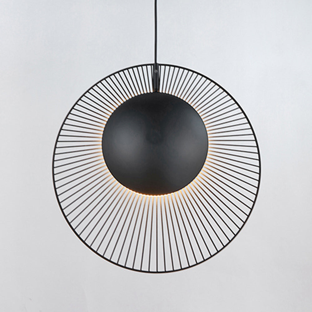 Minimalistische Zwarte Metalen Hanglamp voor Eetkamer