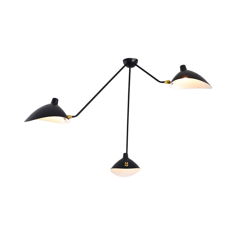 Moderne Zwarte Hanglamp met Eendensnavel - 2/3/5 Lichten