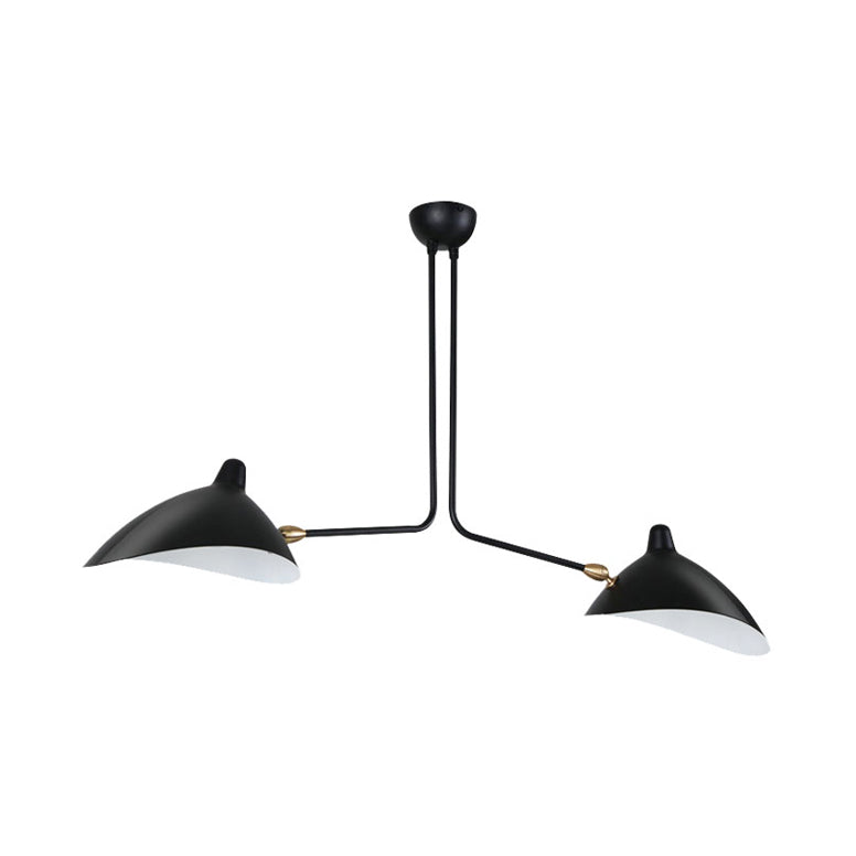 Moderne Zwarte Hanglamp met Eendensnavel - 2/3/5 Lichten