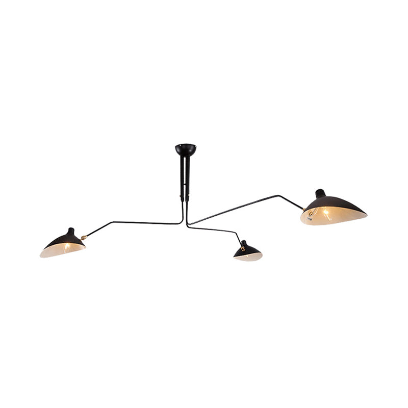 Moderne Zwarte Hanglamp met Eendensnavel - 2/3/5 Lichten