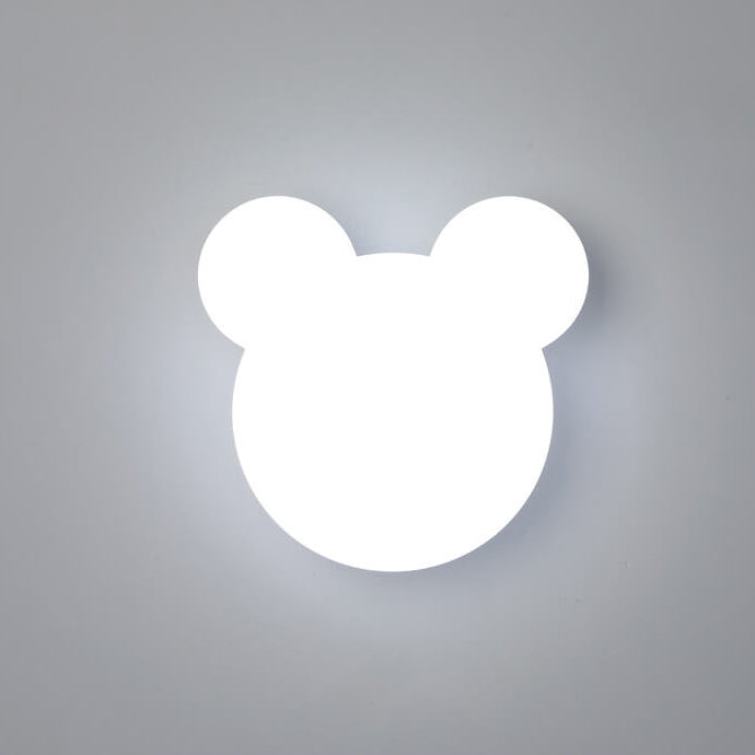 Cartoon minimalistische berenvormige LED-wandlamp