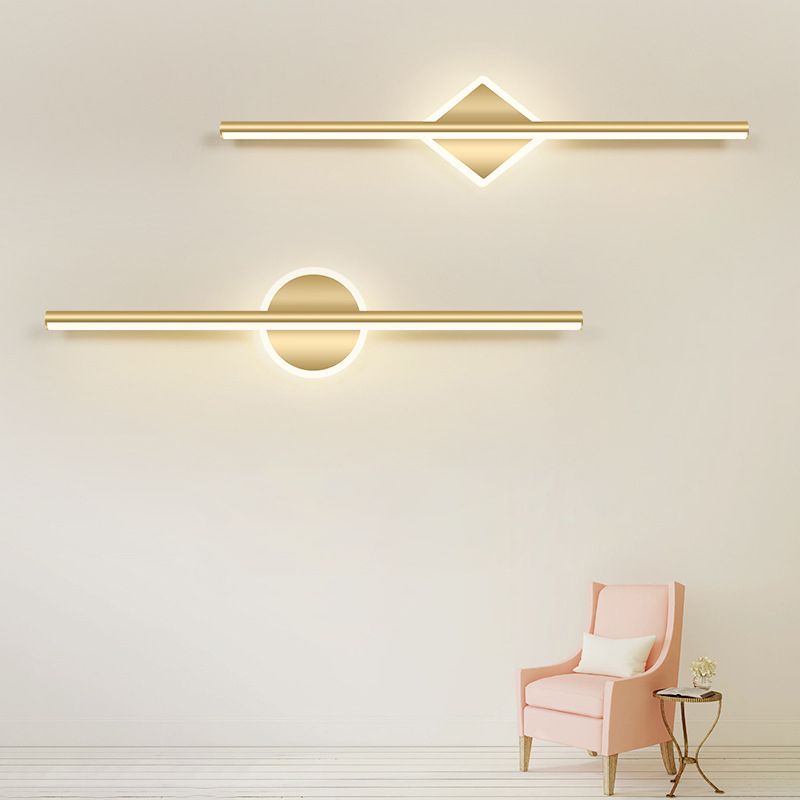 Nova - Moderne LED Wandlamp Zwart/Goud