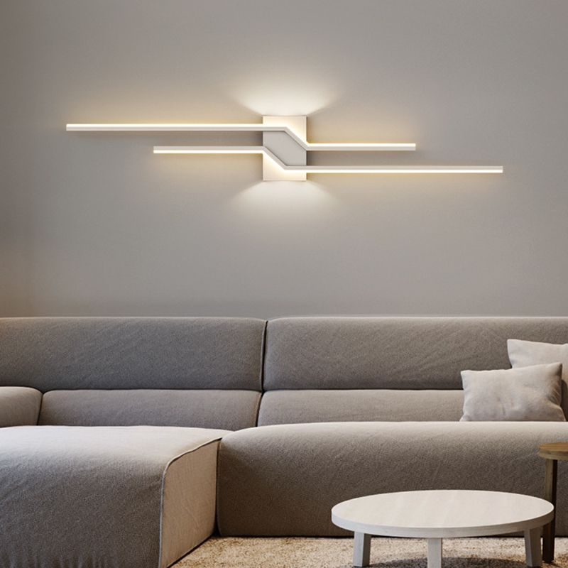 Alana Moderne LED Wandlamp - Zwart/Wit Woonkamer/Slaapkamer