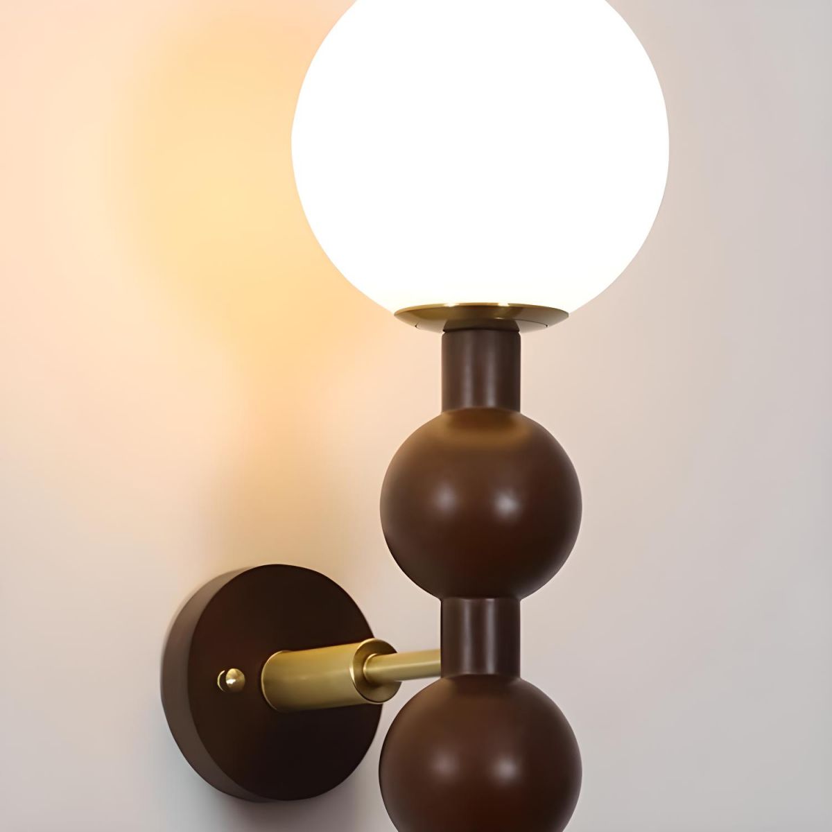 Bauhaus Lange Metalen Wandlamp met Meerdere Bollen