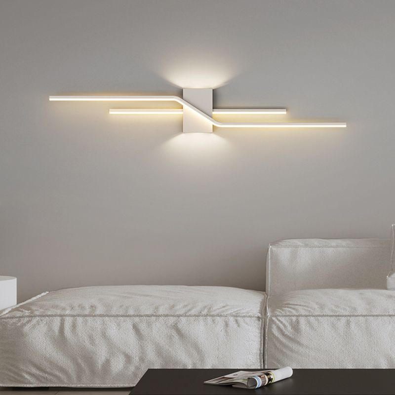 Alana Moderne LED Wandlamp - Zwart/Wit Woonkamer/Slaapkamer