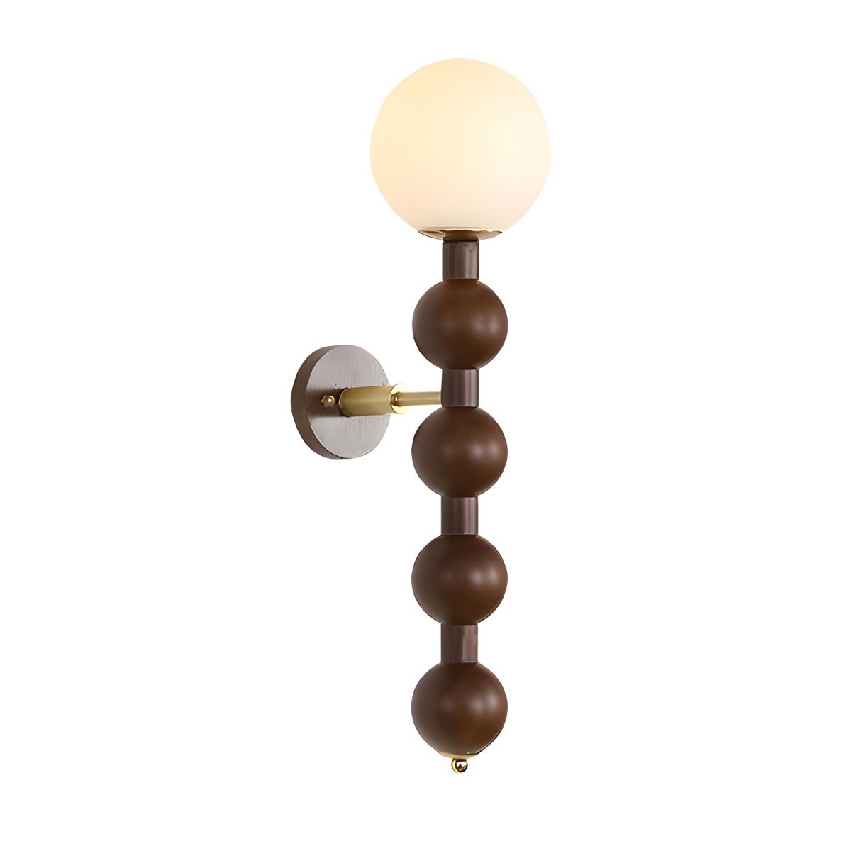 Bauhaus Lange Metalen Wandlamp met Meerdere Bollen