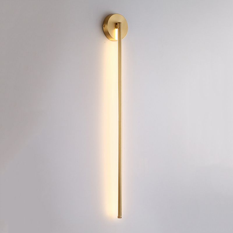 Elias Moderne Lineaire LED Wandleuchte Goud, Binnengebruik, Metaal, Badkamer