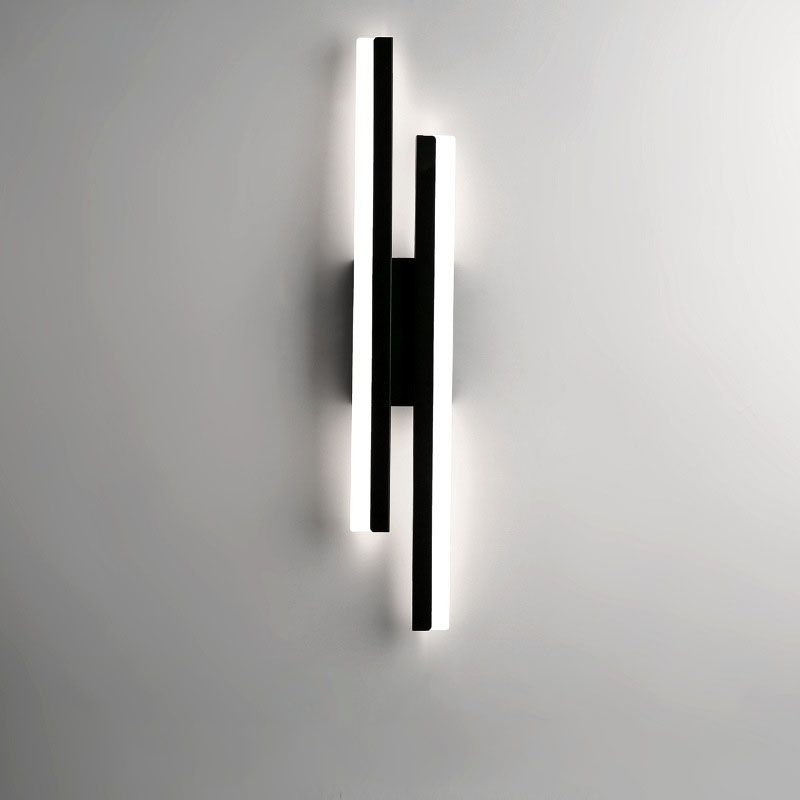 Alana Modern LED Wandlamp - Zwart/Goud, Woon/Slaapkamer, Acryl & Metaal