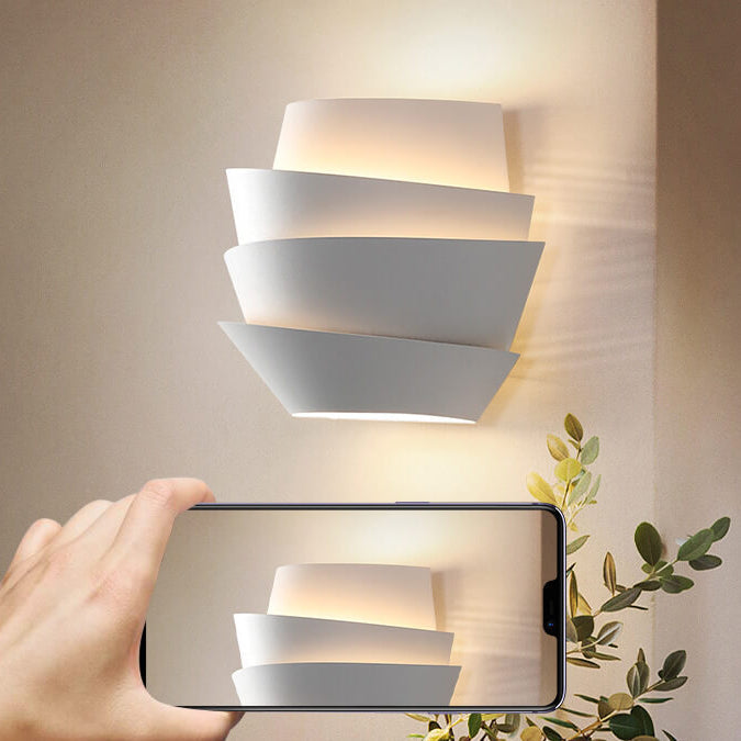 Nordic Minimalistische Lagen Halve Cilinder Ijzeren Wandlamp met 2 Lampen