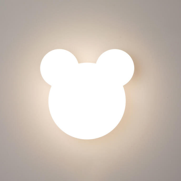 Cartoon minimalistische berenvormige LED-wandlamp