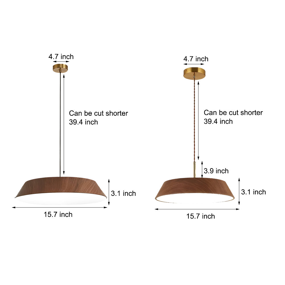 Ronde Houten Japanse Stijl LED Hanglamp