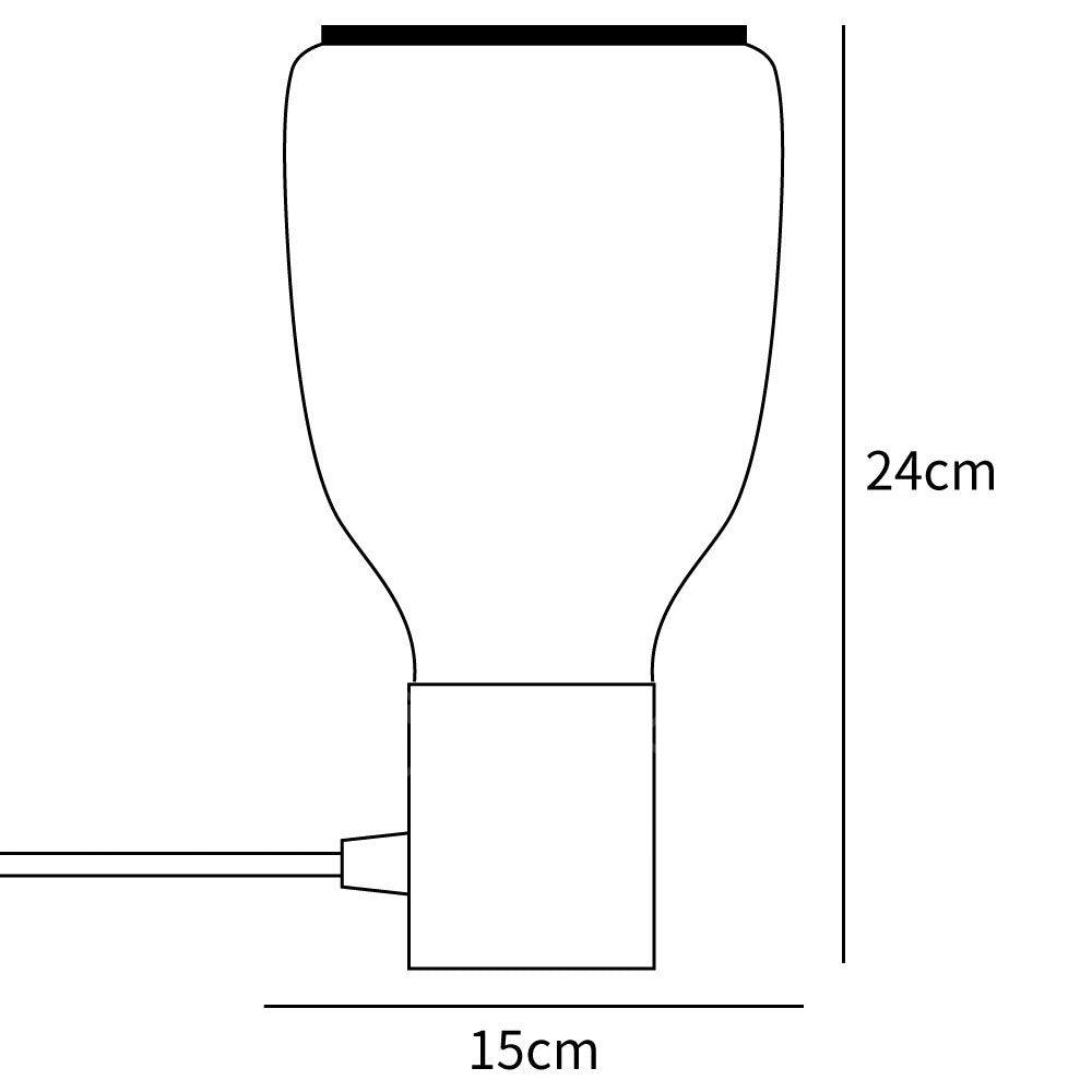 Moderne Kleurrijke Flesvormige Tafellamp