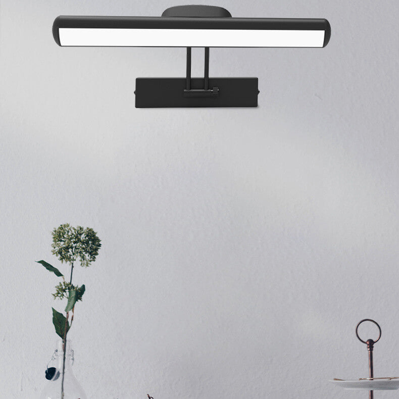 Minimalistische verstelbare LED-wandlamp in balkvorm voor badkamer