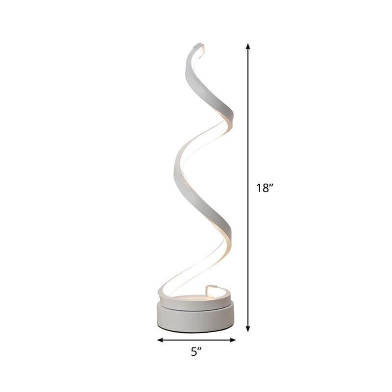 SpiraLicht - Moderne Tafellamp met LED-Spiraalontwerp