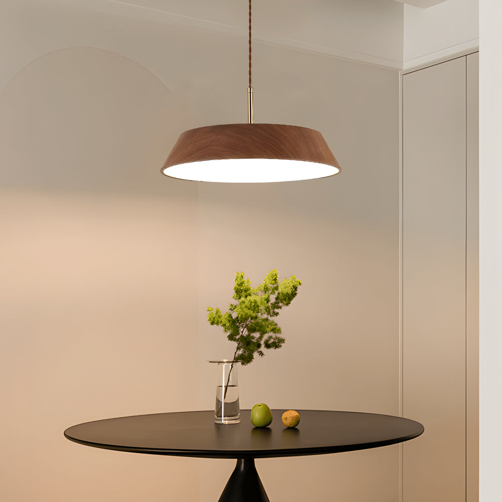 Ronde Houten Japanse Stijl LED Hanglamp